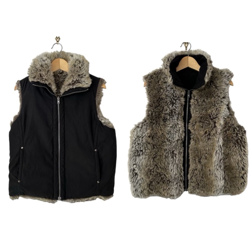 Weatherproof Garment Company Vest Faux Fur Reversible Women’s Size Large